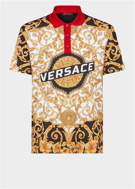 versace gold polo|Versace long sleeve.